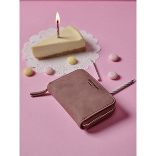 NORA STUDIOS รุ่น Lilly Zipper Wallet (Suede) กระเป๋าสตางค์ซ…