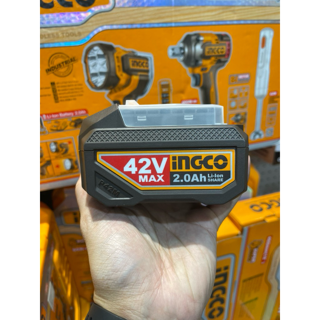 INGCO แบตเตอรี่ลิเธียมไอออน 42V 2.0Ah - FBLI42201