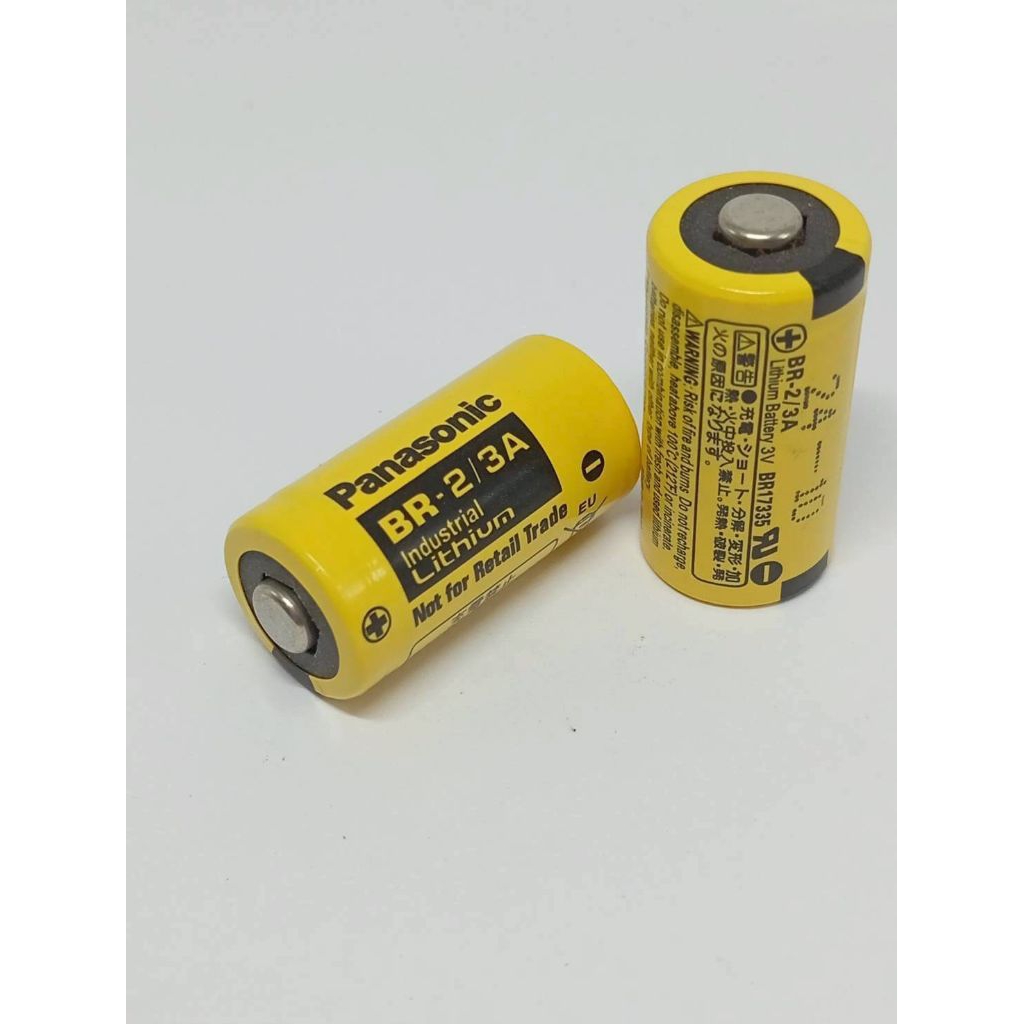 สั่งเลย BR-2/3A. หน้าดำ แบตเตอรี่ลิเธียมอุตสาหกรรม Panasonic BR-2/3A ใหม่ มือ1 Panasonic