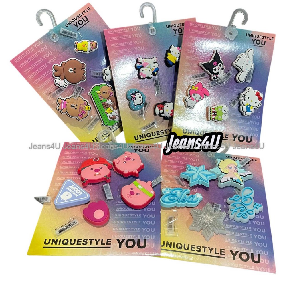 [ SET ] ตัวติดรองเท้า สำหรับรองเท้ามีรู ทำให้น่รัก น่าใส่มากขึ้น