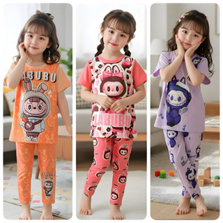 🌷ชุดเซ็ตเด็ก BB Kids รุ่นใหม่ ผ้าพิมพ์ลายไม่ใช่สกรีน ลาบูบู้…