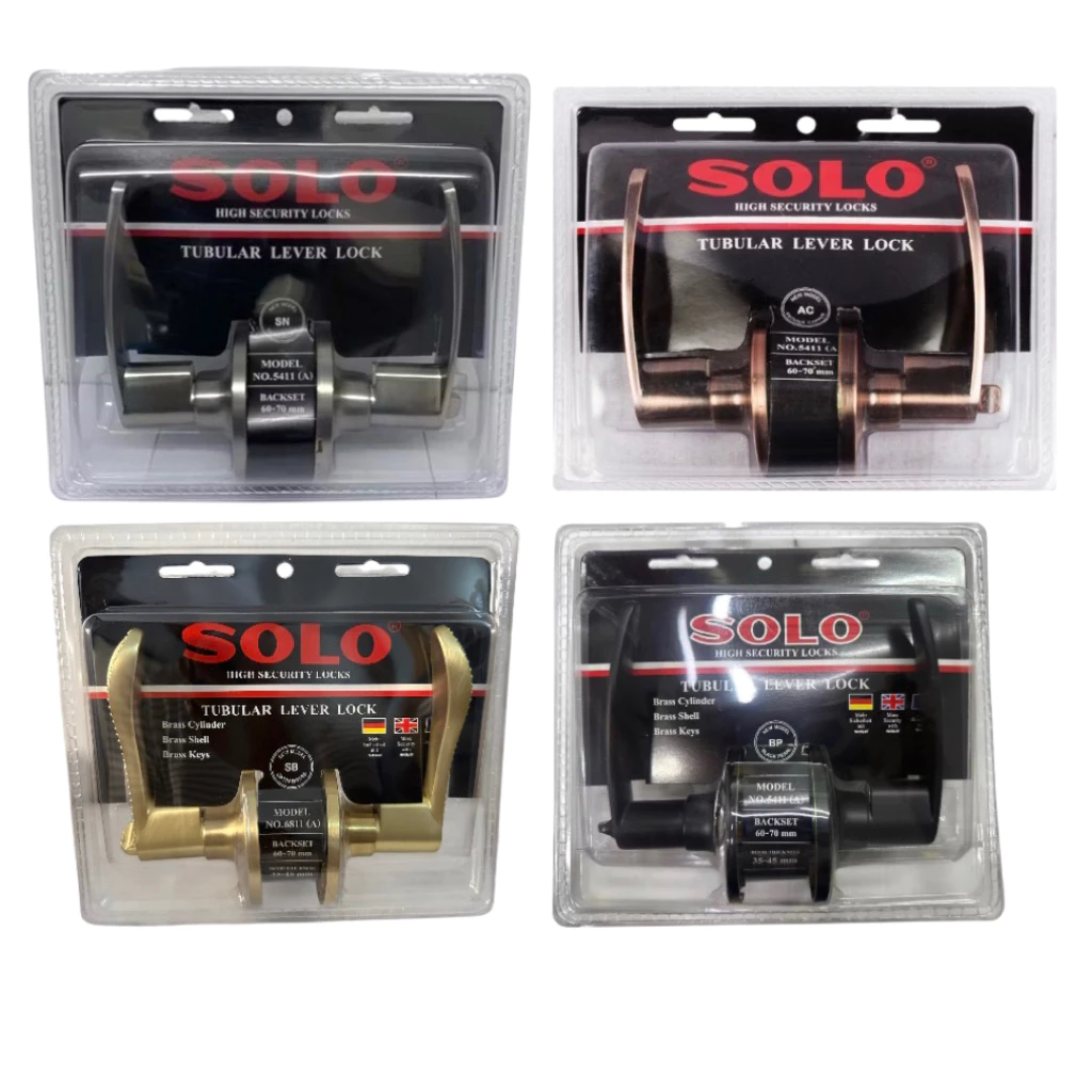 ก้านโยกSOLO รุ่น5411,6811 ห้องทั่วไป(มีกุญแจ) ทรงตรง ใช้ได้ทั้งซ้ายและขวา