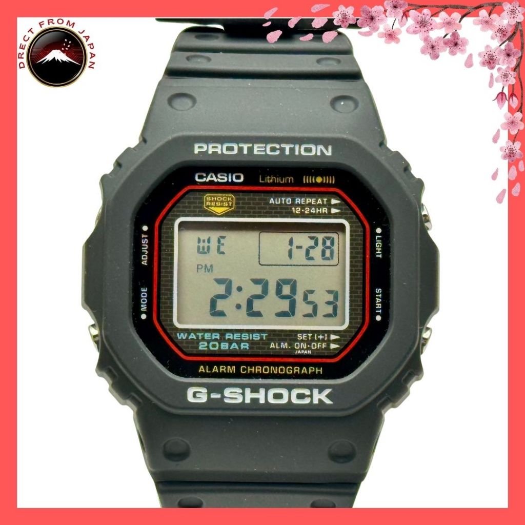 CASIO G-SHOCK DW-5000R-1AJF Origin Square Screw Back รุ่นแรก ของแท้ 💯 พร้อมส่ง นำเข้าจากญี่ปุ่น