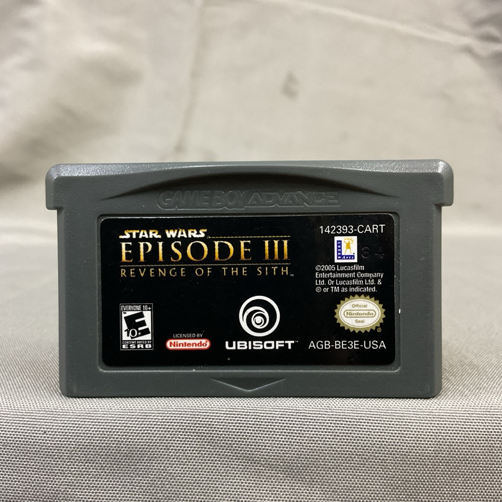 ตลับแท้ [GBA] [0361] Star Wars Episode III: Revenge of the Sith (USA) (AGB-BE3E-USA) Gameboy Game Bo