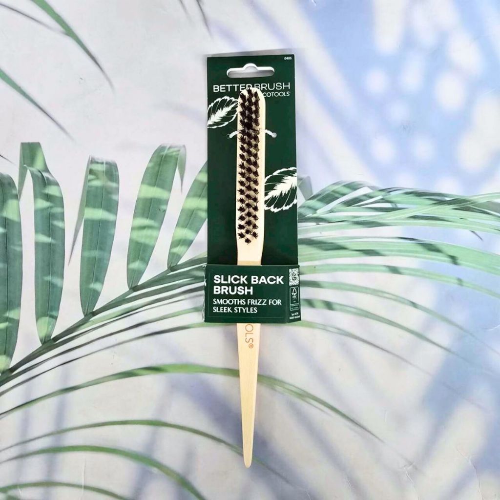 (EcoTools®) Slick Back Brush Smooth Frizz For Sleek Styles 1 Count หวีจัดแต่งทรงผม