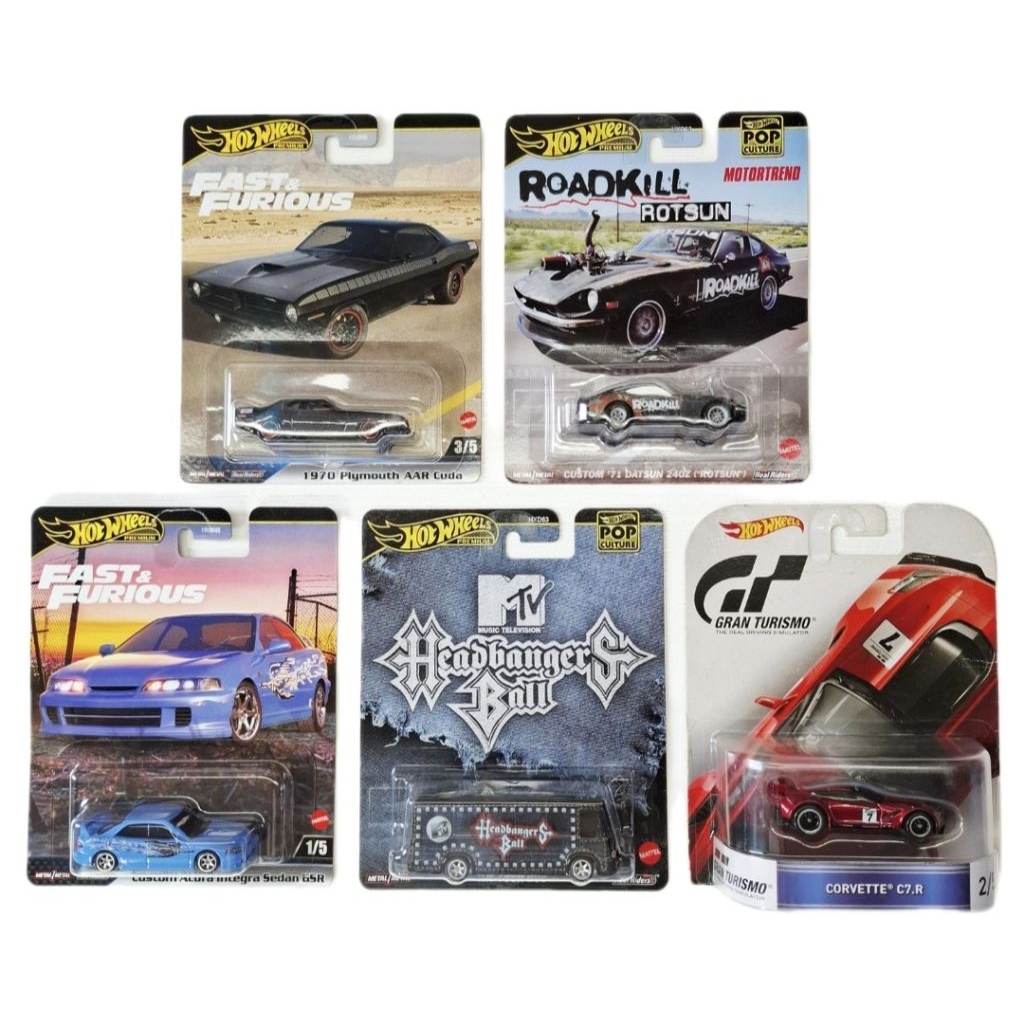 Hot wheels premium โมเดลรถเหล็ก 1:64 ล้อยาง เลือกแบบได้