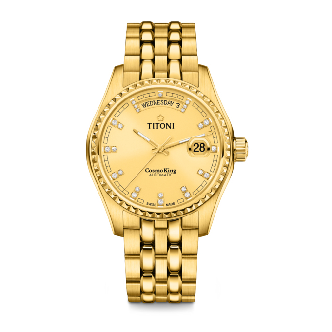 Titoni Luxury Ladies Watch - Cosmo Model:797G-306
