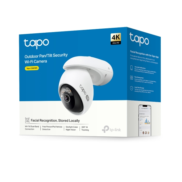 กล้อง Tapo C560WS 4K 8MP Outdoor Pan/Tilt Security Wi-Fi Camera