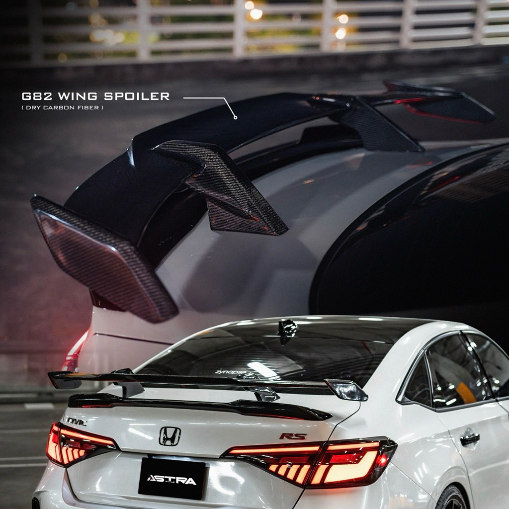 🔥ชุดสปอยเลอร์วิงหลัง G82 Dry carbon สำหรับ Civic / M3 M4