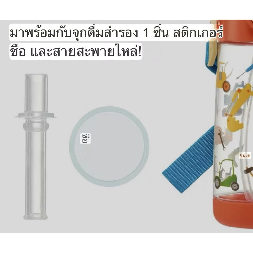 Skater กระติกน้ำเด็ก 480 มล. รุ่นหลอดดูด ราคา ถูกที่สุด ดีลบีเคเค แกลเลอรีภาพที่ 9