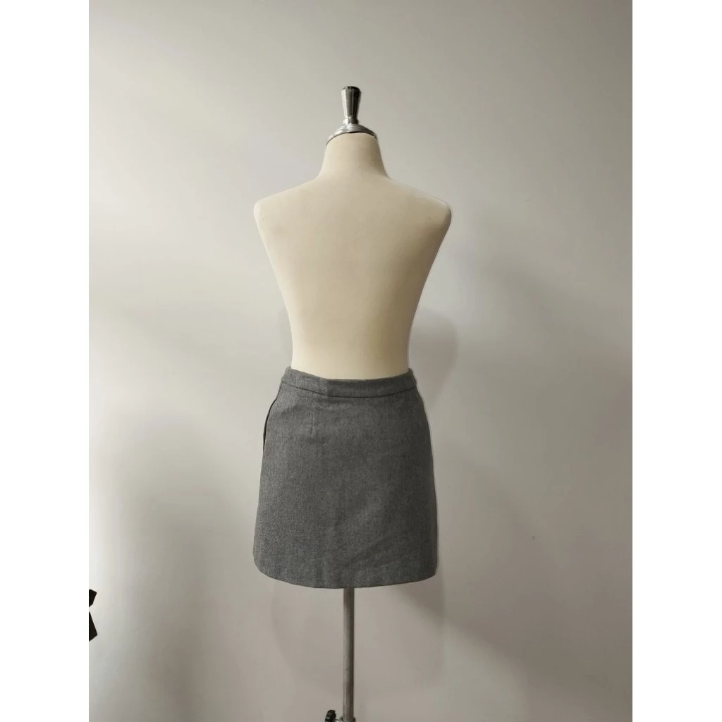 NR4 กระโปรงสั้นผ้าวูลแบบพันรอบตัว zara thumbnail 4