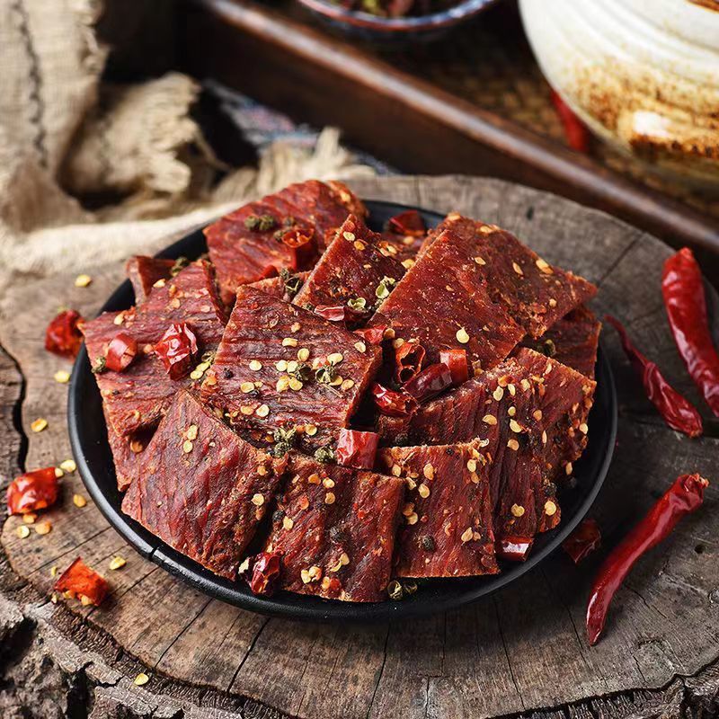 ▫⊙เนื้อจามรีตากแห้ง พริกหยวกเสฉวนรสเผ็ด เนื้อกระตุกเผ็ดฉีกของว่างพิเศษของมองโกเลียในแท้ๆ - รูปที่ 4