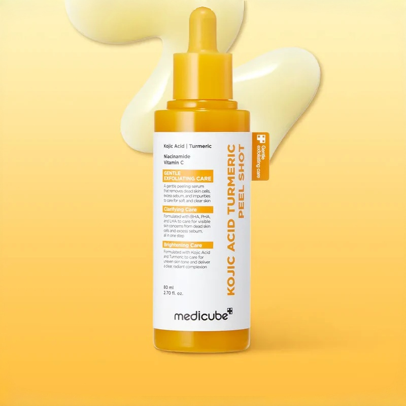 (🔥ขายดี) Medicube Kojic Acid & Turmeric Peel Shot 80ml | ฟื้นฟูผิวหมองคล้ำ มีจุดด่าง ด้วย Kojic Acid และขมิ้นชัน เห็นผลจ
