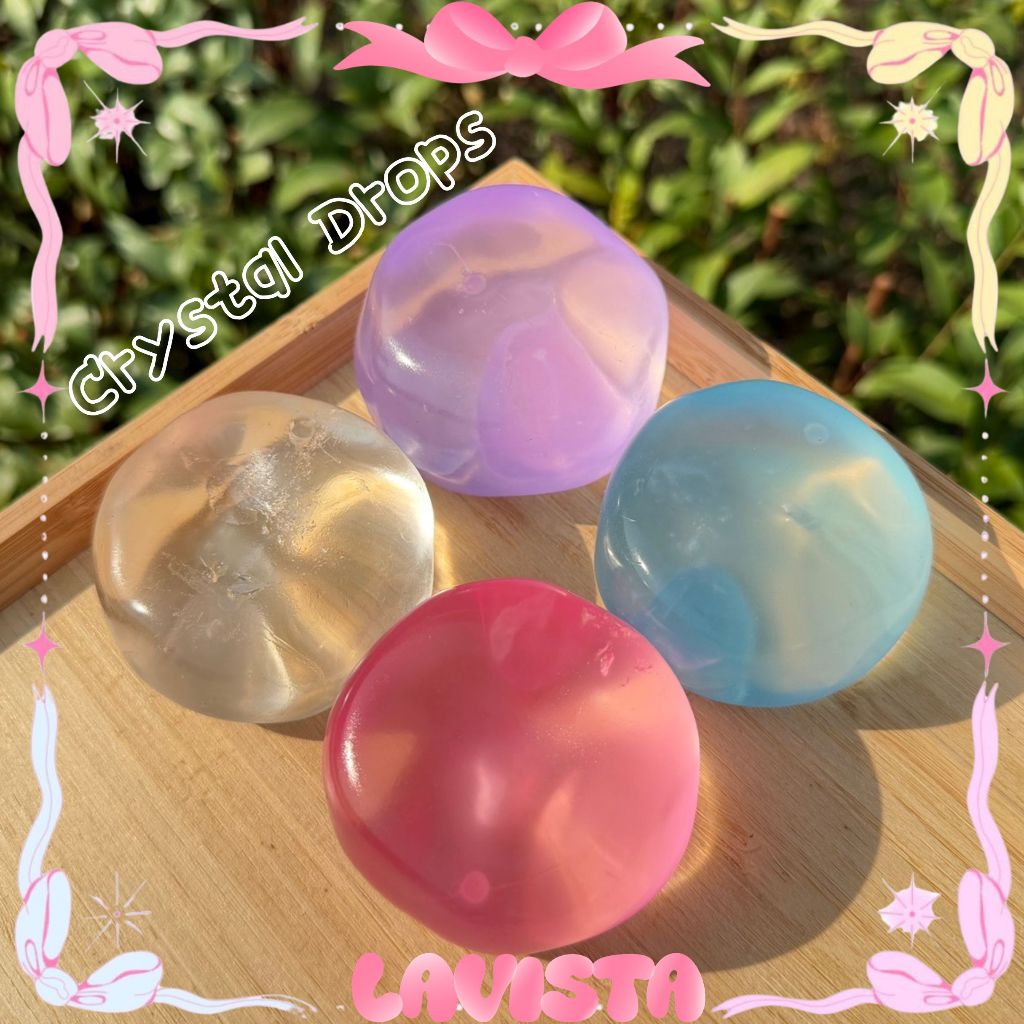 [ส่งจากไทย] fidget Crystal Drops เนื้อนุ่มบีบง่ายขยำบริหารมือได้เลย