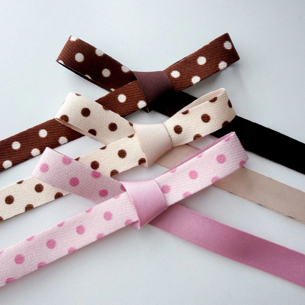 ♡ พร้อมส่ง | (📌1 หลา) Suede Ribbon โบว์ ริบบิ้น หนังกลับ ขนาด 15 mm / 1.5 cm