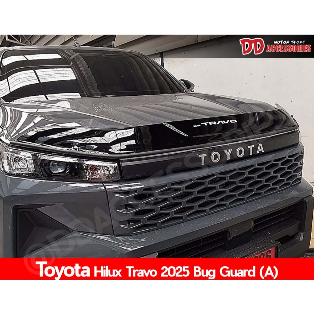 กันแมลง Travo 2025 2026 2027 Toyota สีดำ ตัวใหญ่ ตรงรุ่น งานไทย A