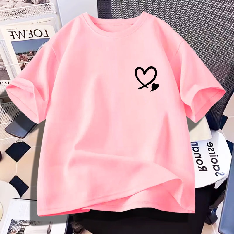 D1326(พร้อมส่งทุกสี）เสื้อยืดแขนสั้น ผ้านุ่มใส่สบายฯ มี7สีหลายไซส์เลือกได้ S-3XL