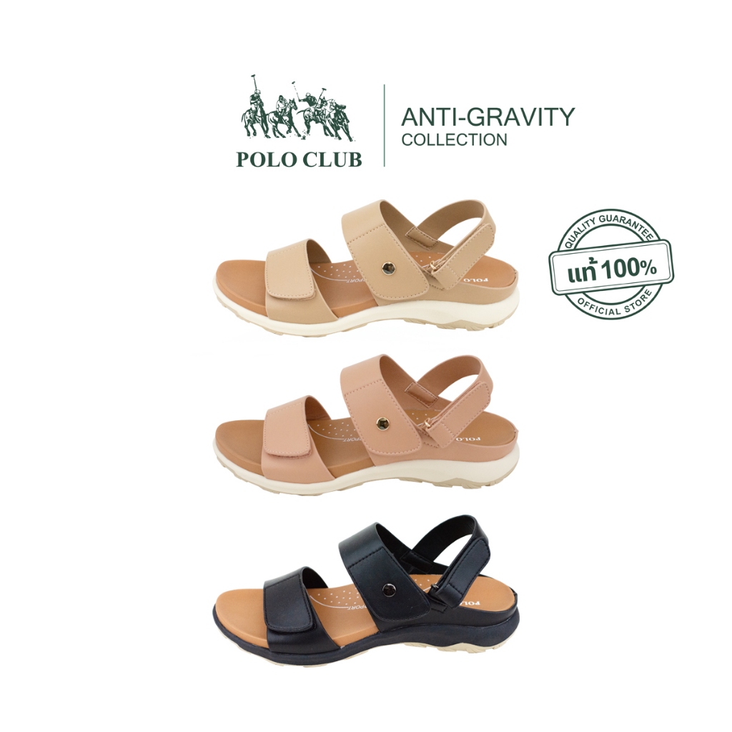 POLO CLUB รองเท้าแตะแบบสวม รุ่น AG-2839 | รองเท้ารัดส้นผู้หญิง สูง 0.75 นิ้ว