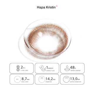 HapaKristin คอนแทคเลนส์ รายเดือน รุ่น See Though Kristin สี Choco (2pcs/box) มีค่าสายตา Contact Lens