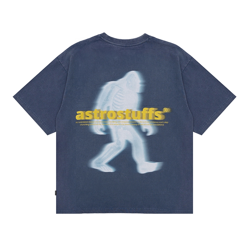 ASTRO STUFFS SP25 SS YETI SILHOUETTE TEE - (BLUE)