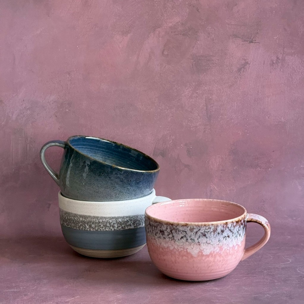 ถ้วยเซรามิค ถ้วยแบบมีหู ถ้วยใส่มาม่า แก้วจัมโบ้ ความจุ 700 ml Bowl Ceramic เข้าไมโครเวฟได้ - AT1CERA