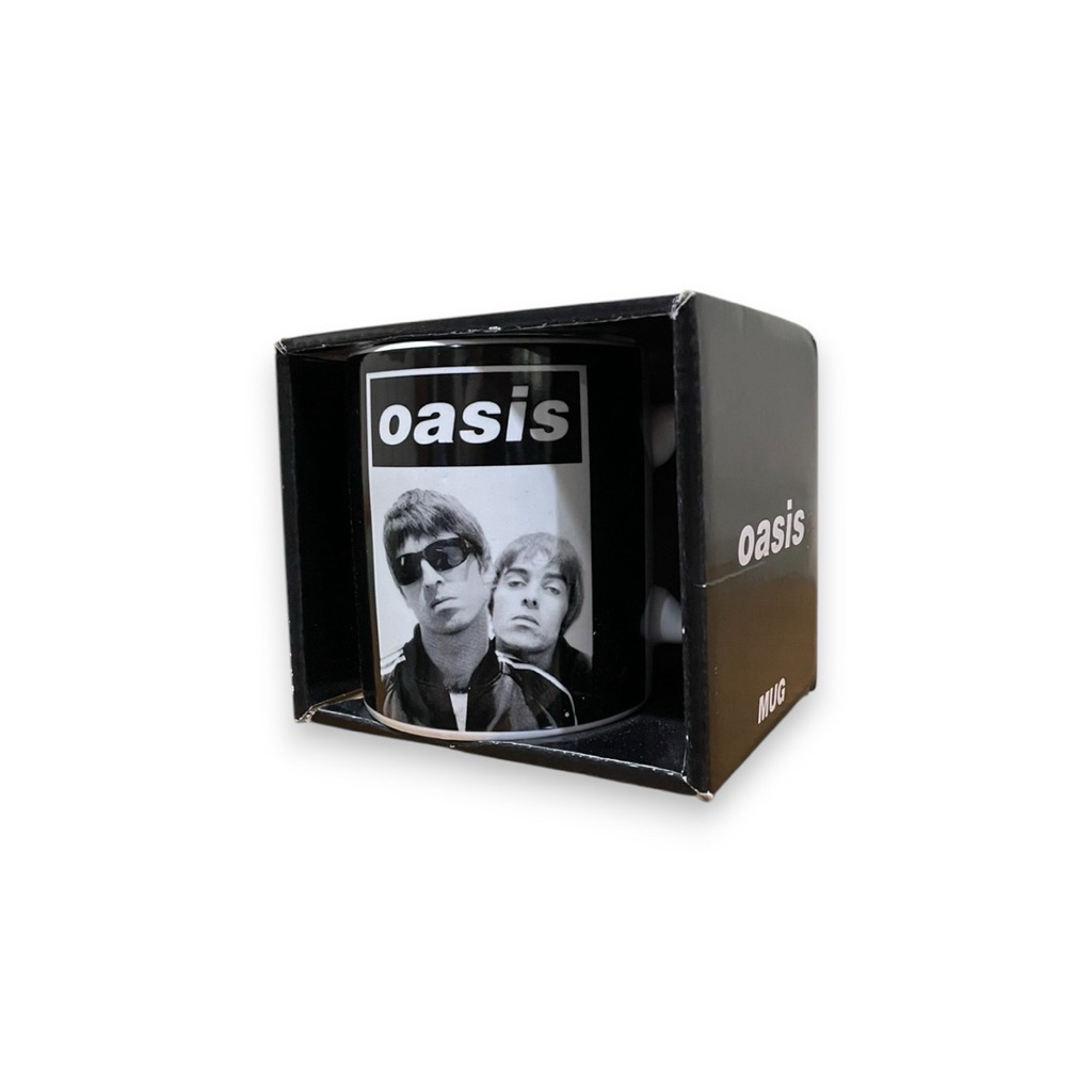 แก้ววงดนตรีมือหนึ่ง ลิขสิทธิ์แท้ แก้วกาแฟ OASIS LIAM & NOEL COFFEE MUG (2025) มือ1