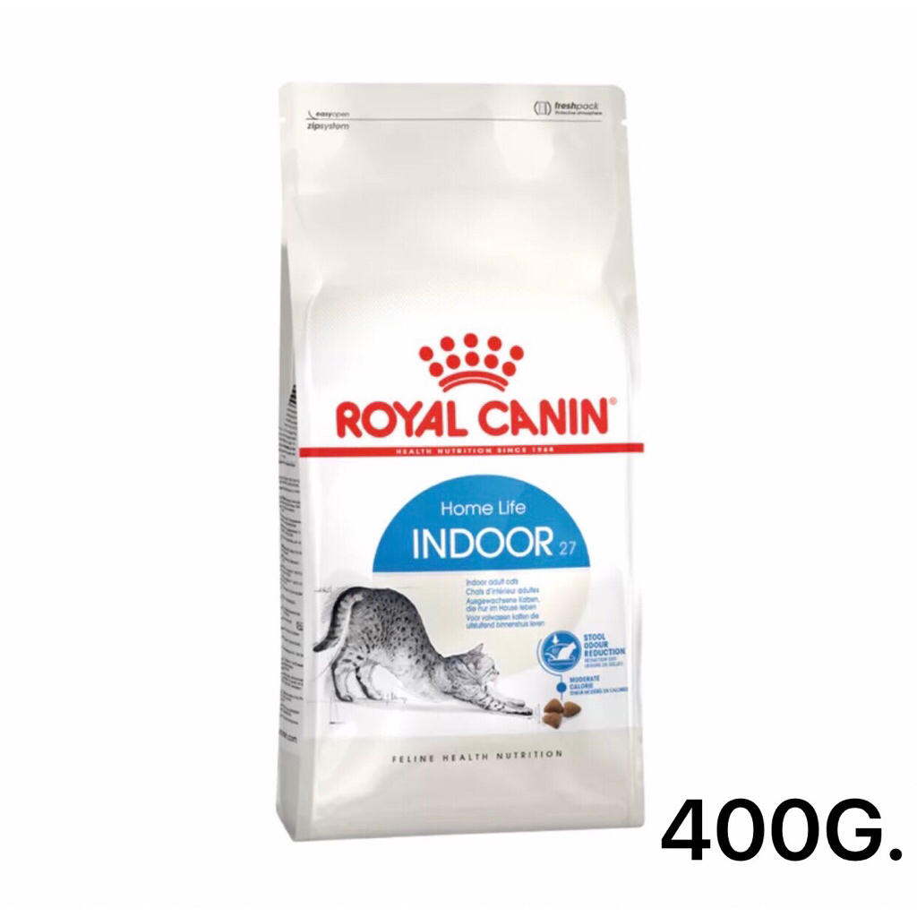 ROYALCANIN อาหารเม็ดแมว INDOOR(เลี้ยงในบ้าน) ขนาด 400 กรัม