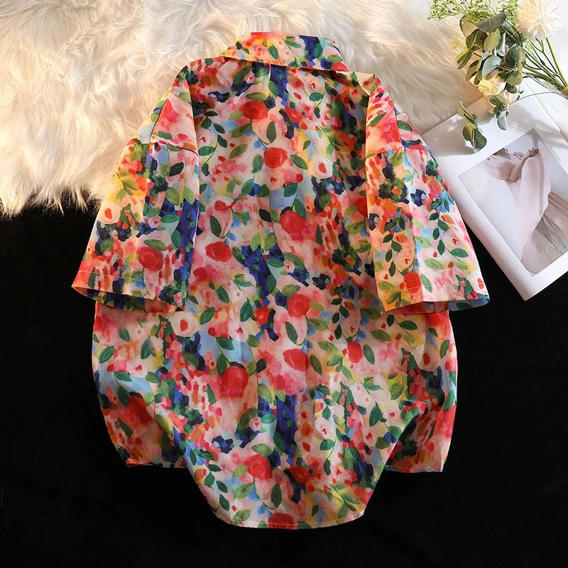 berylstore เสื้อลายดอก แขนสั้น ฤดูร้อน สงกรานต์ thumbnail 7