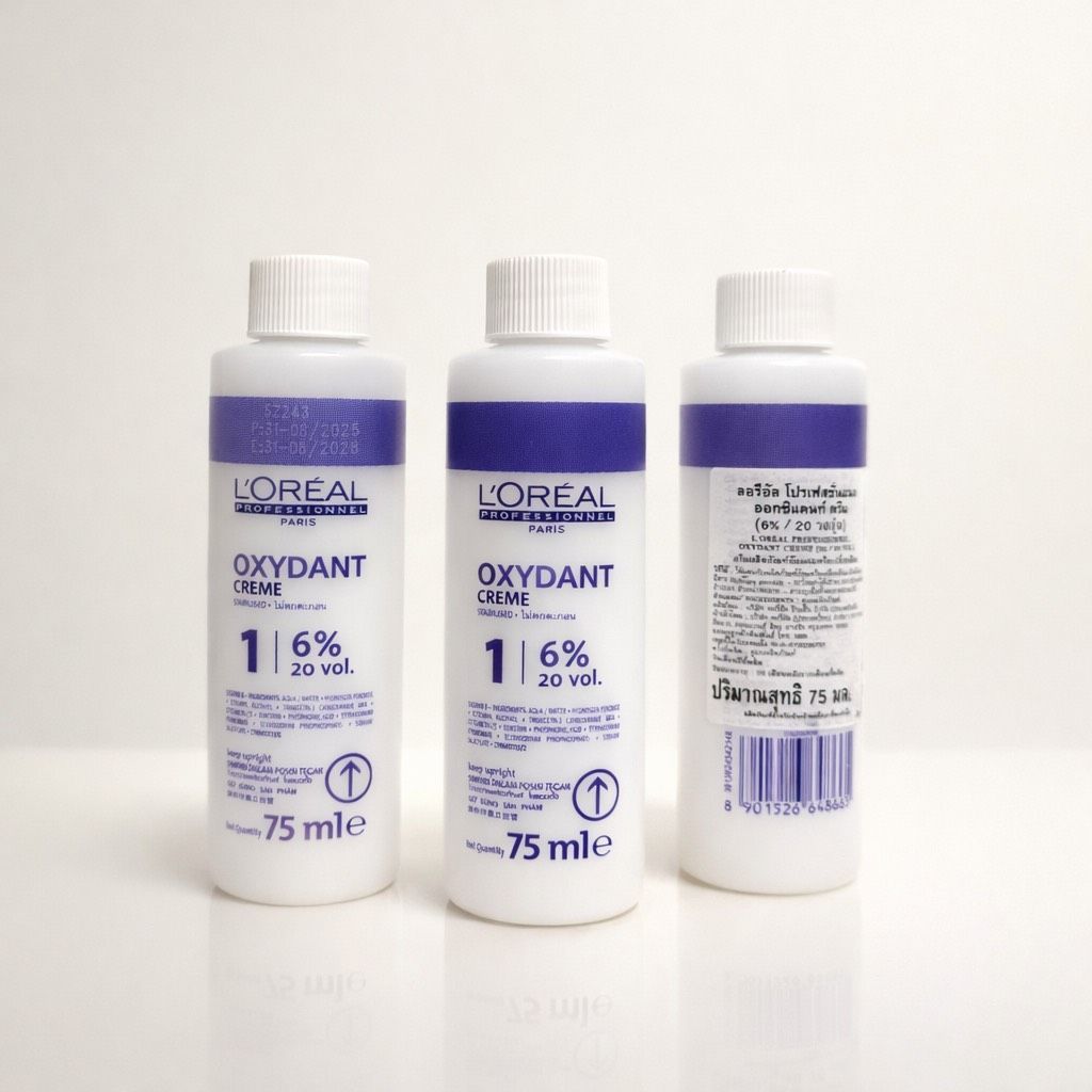 LOREAL Oxydant Creme ไฮโดรเจนสำหรับสีมาจิ สีลอรีอัล ออกซิเดนซ์ 75 ml. 20 วอลลุ่ม/30 วอลลุ่ม 6% / 9%