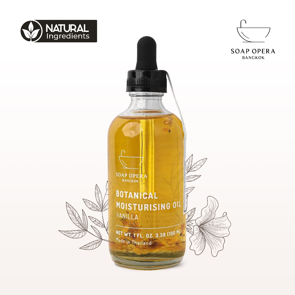 น้ำมันบำรุงผิวกาย Soap Opera Botanical Moisturizing Body Oil กลิ่นวานิลลา 100 มล.