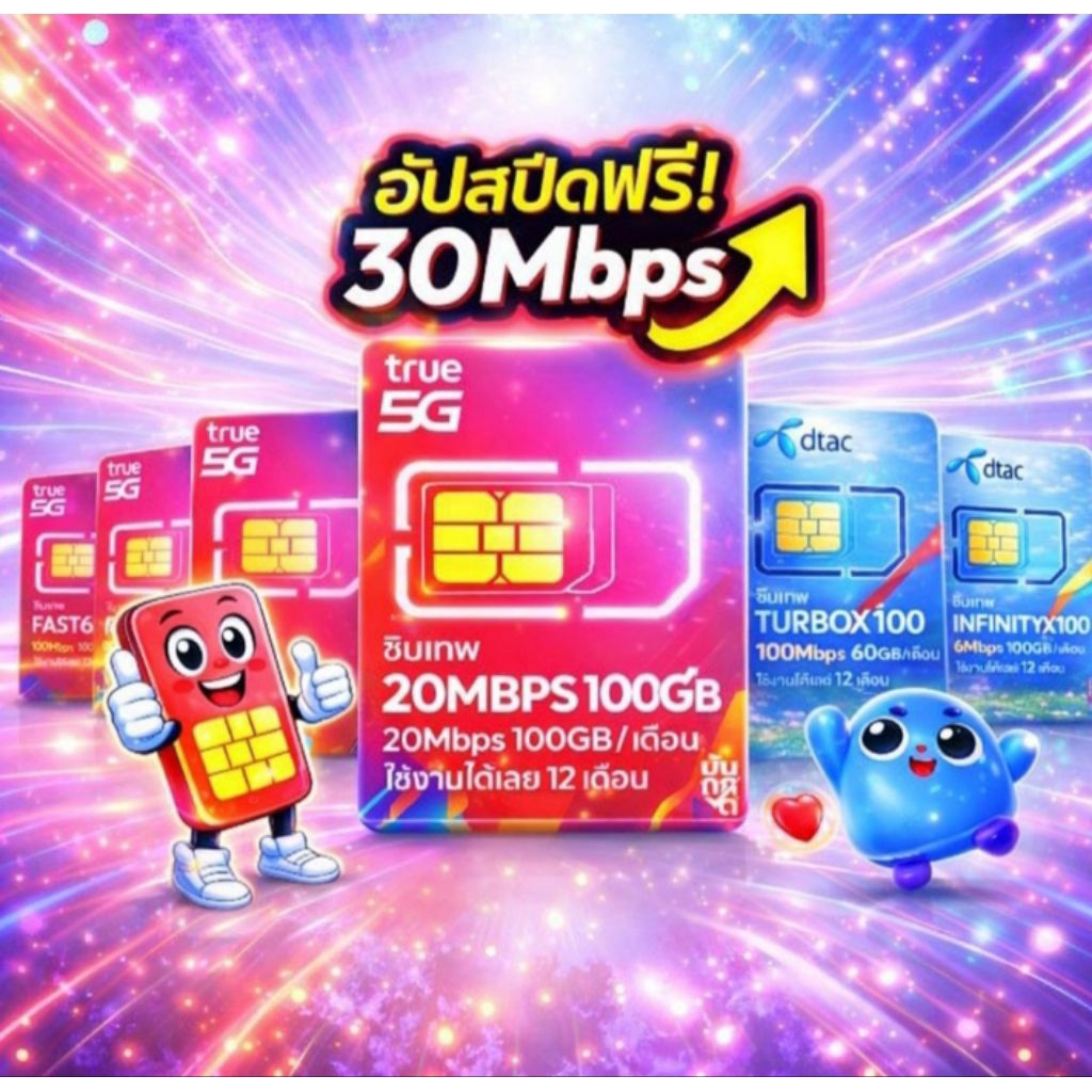 ส่งฟรี ซิมเทพ True DTAC AIS ซิมเน็ตรายปี 5G simเทพ ซิมเน็ต ซิมเทพธอร์ ซิมรายปี ดีแทค my NT ซิมเทพทรู