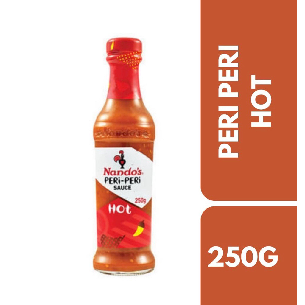 Nandos Peri-peri sauce Hot 250g++ นันโดส ซอสเปริเปริรสเผ็ด 250กรัม