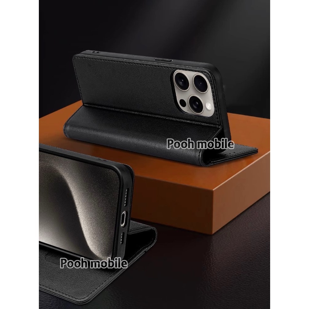 ่ เคสฝาพับ ตั้งได้ ใส่บัตรได้ สำหรับ Realme C75 C71 14 5G/14Pro C63 C61 C53 C51 C55 C33 C30 C35 Note60 Note50 C3 XUNDU - รูปที่ 7