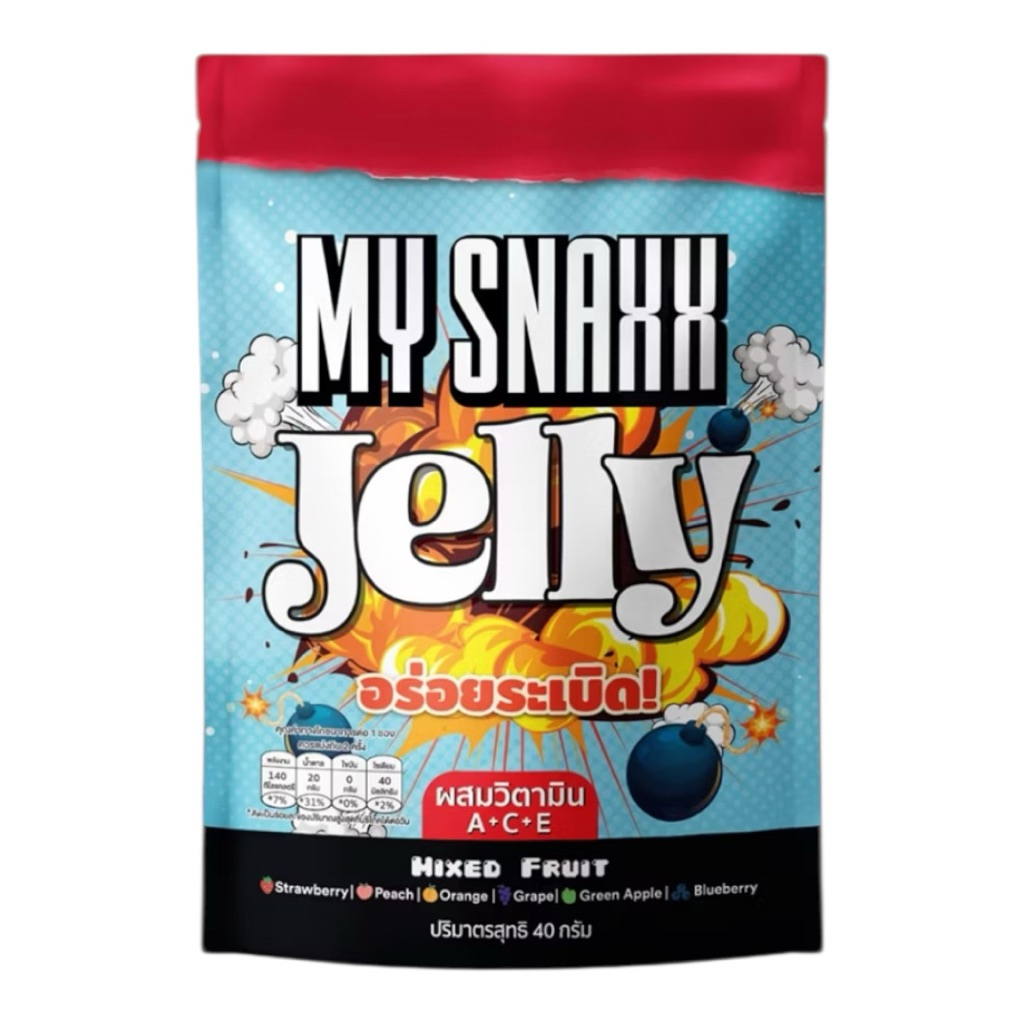 MY SNAXX JELLY เยลลี่ผลไม้วิตามิน รสผลไม้รวม - 40g