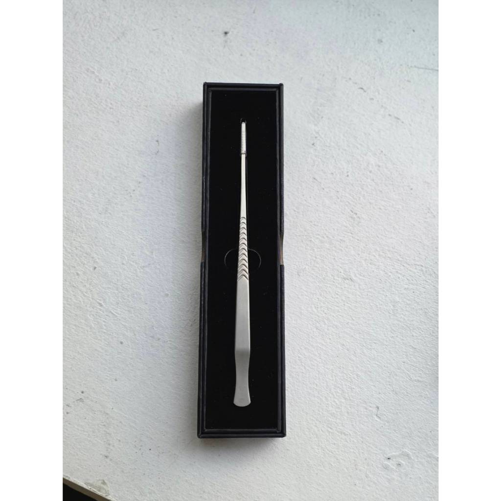 TI003SI Wand Titanium Plating Tweezers 18 cm. Silver (ที่คีบตกแต่งจาน)