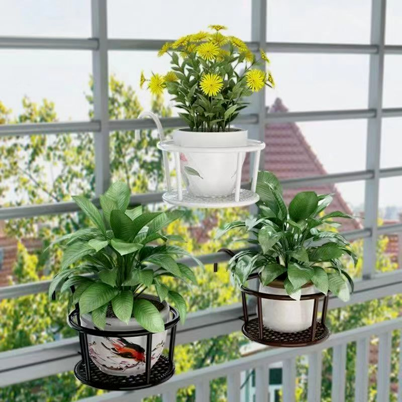 ชั้นวางกระถางดอกไม้ ที่แขวนกระถางต้นไม้แบบเหล็ก แข็งแรง ทนทาน ไม่เป็นสนิมง่าย กระถางแขวนต้นไม้ มี 3 สไตล์