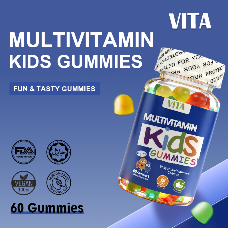 VITA MULTIVITAMIN KIDS GUMMIES วิตามินรวมสำหรับเด็กแบบเยลลี่ วิตามินรวม วิตามินเด็ก วิตามินซี บํารุงสมอง วิตามินสูง
