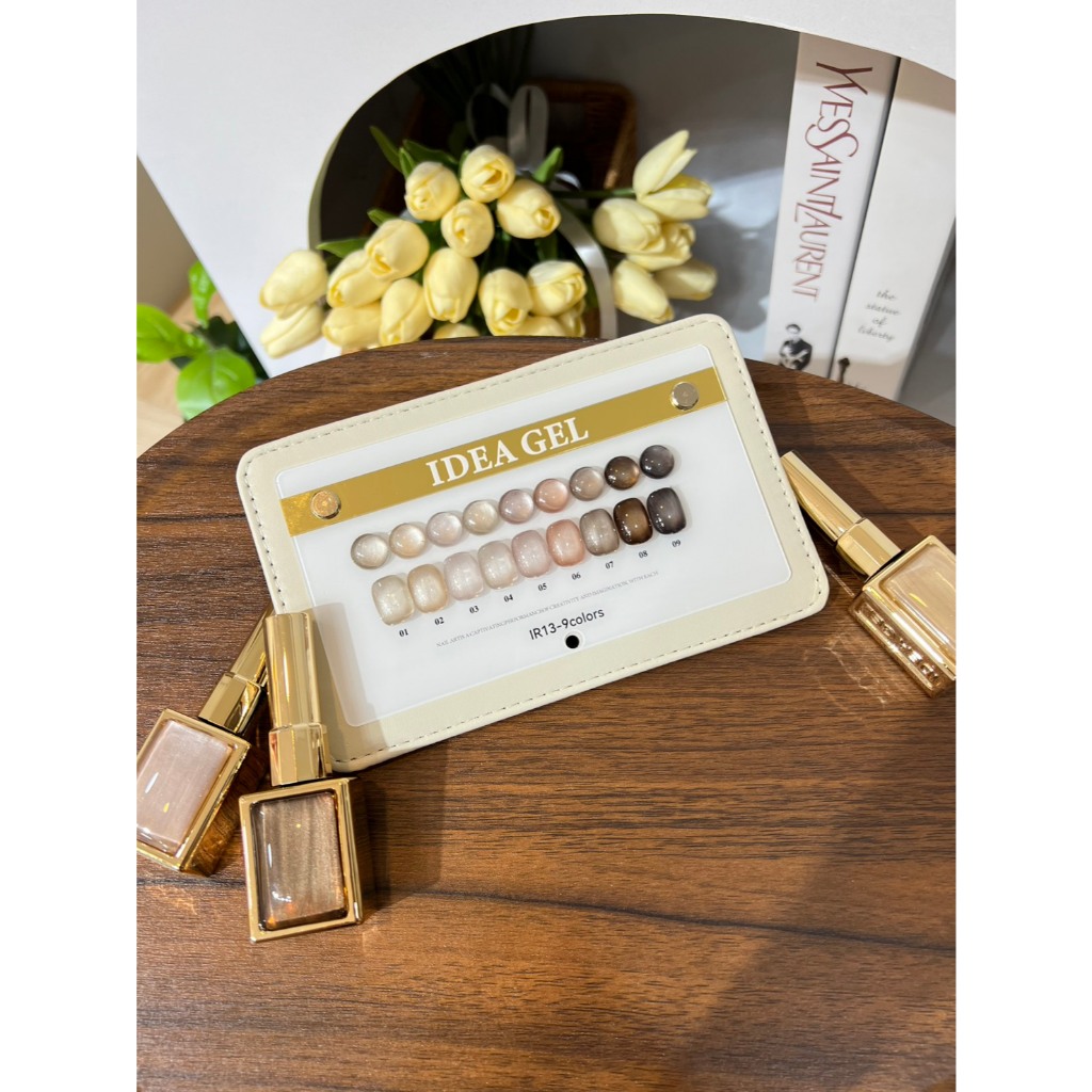 Latte Cateye Set 9สี ( IR9-13 ) idea gel 2026 พร้อมชาร์จสำเร็จรูป