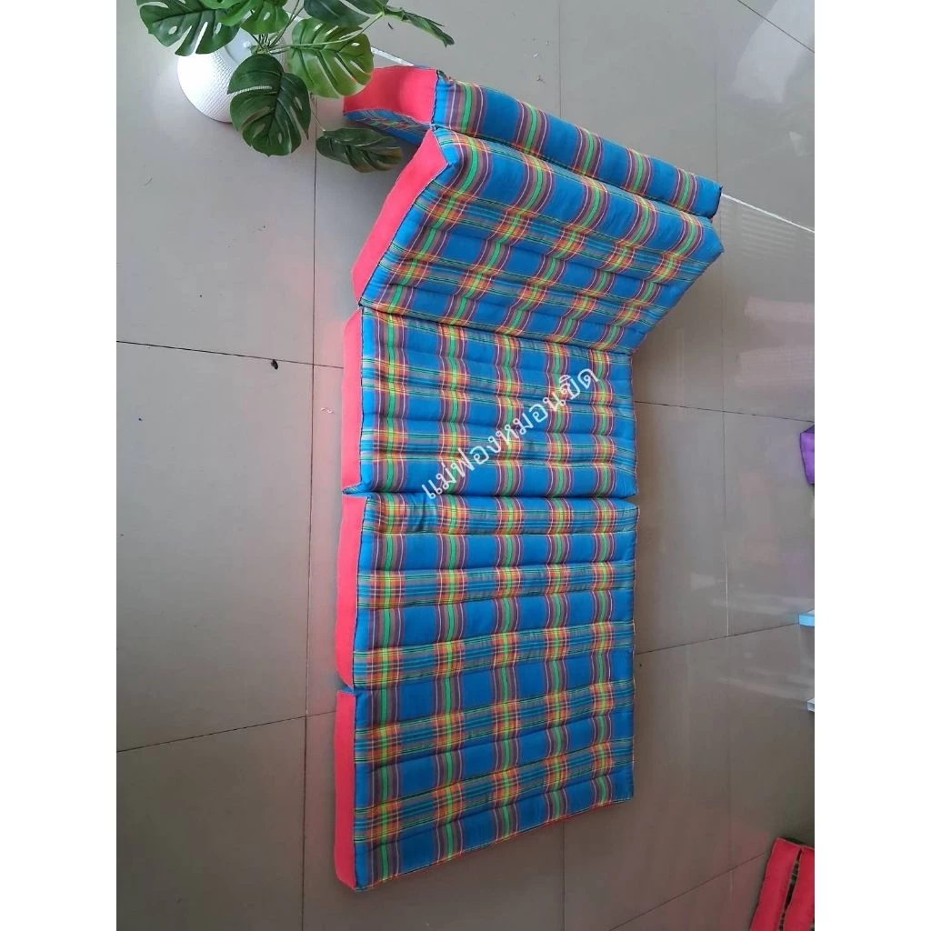 ที่นอนขนาด70cm.5พับ ขนาด70×175ซม. ลายสก๊อต thumbnail 5