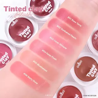 (OD1326) odbo Tinted Clay Blush โอดีบีโอ ทิ้นเท็ด เคลย์ บลัช บรัชออนเนื้อครีม 5 กรัม