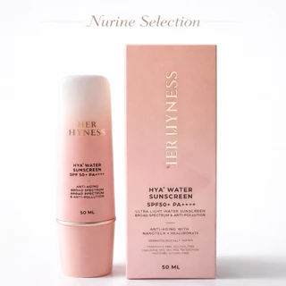 [30ml./50ml.] Her Hyness HYA+ Water กันแดดเนื้อน้ำสูตรคลีนที่เบาที่สุด! อัปเกรดการปกป้องยาวนานกว่าเดิม 10 เท่า*