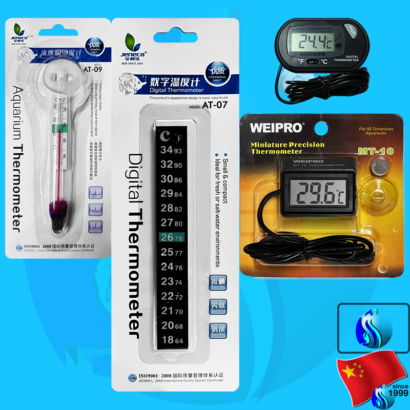 Jeneca AT-07 / AT-09 / A-10 / Xilong LED / A-931 เครื่องวัดอุณหภูมิ Digital LED Display Aquarium The