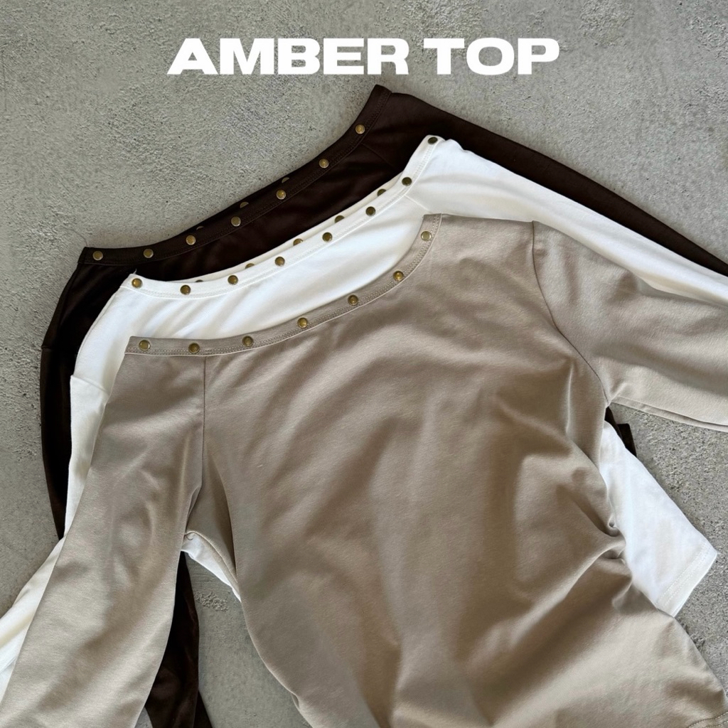 JARIN | AMBER TOP เสื้อปาดไหล่