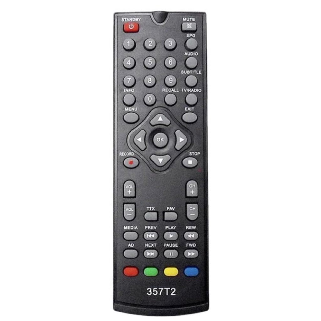 รีโมทกล่องดิจิตอลAN-357T2 รุ่นเดิมตามภาพใส่ถ่านใช้งานได้เลย