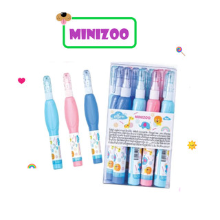 (ยกโหล)..น้ำยาลบคำผิด,ปากกาลบคำผิด,ลิควิด ยี่ห้อ เอลเฟ่น 4 มล. รุ่น มินิซู MINIZOO  (1โหล=12ชิ้น)