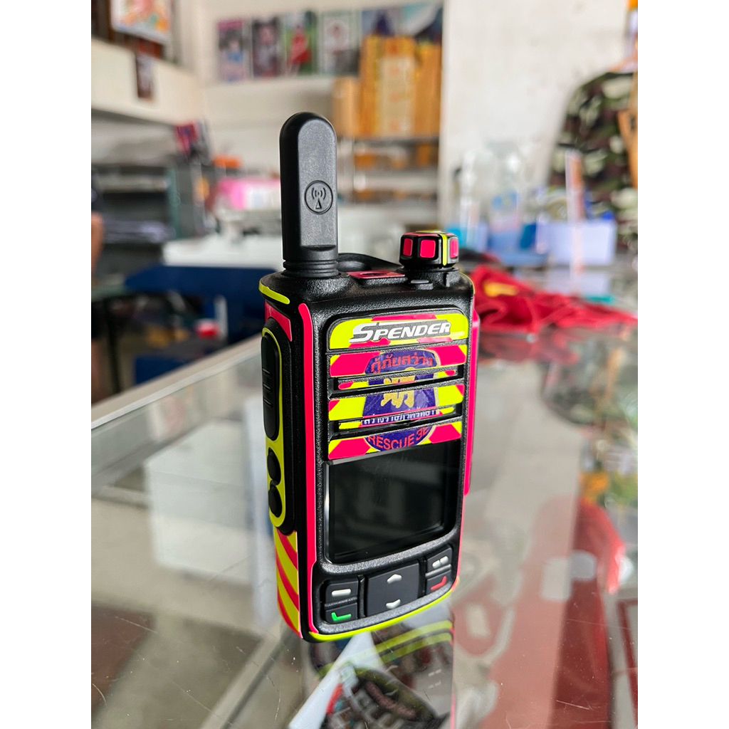 สติ๊กเกอร์ติดวิทยุสือสาร spender>>TC-7G , Tc-5m, Tc-4m, Tc-11Hw, motorola mtp3250, Hiroyasu Hi-B8, P