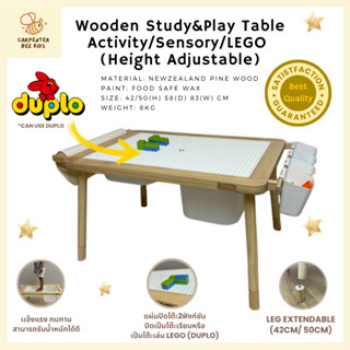 Montessori Kids Sensory/LEGO Table  Wood (FLISATฟลิแซท Refor…