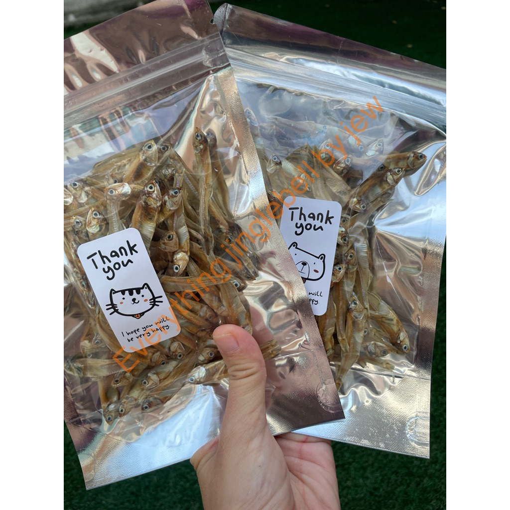 ปลาอบแห้ง  นน. 50 g/100g  ขนมแมว ขนมสุนัข เต่า