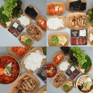 (50 ชิ้นต่อแพ็ค) ถาดอาหารกระดาษ ใส่ขนม เฟรนฟราย ลูกชิ้น กันน้ำกันมัน พร้อมใช้งาน มีหลายขนาดให้เลือก