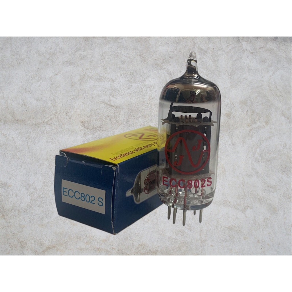 หลอดเครื่องเสียง ECC802S/12AU7 ยี่ห้อ JJ Long Plate